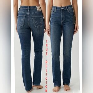 True Religion Becca SN MR Bootcut Color Medium Steamy Size 30